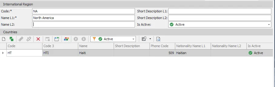 international region detail screen
