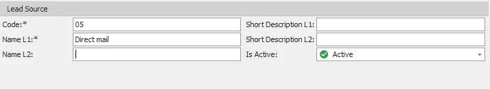 lead source detail screen